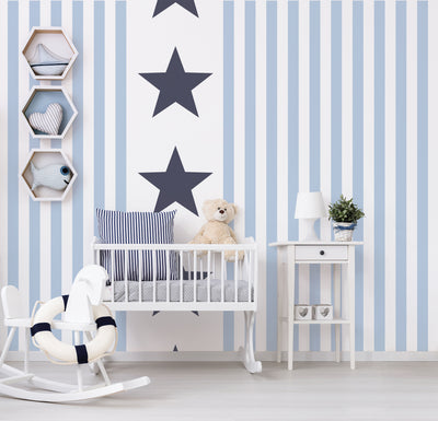 product image for Regency Stripe Sky Wallpaper from the Deauville 2 Collection by Galerie Wallcoverings 52