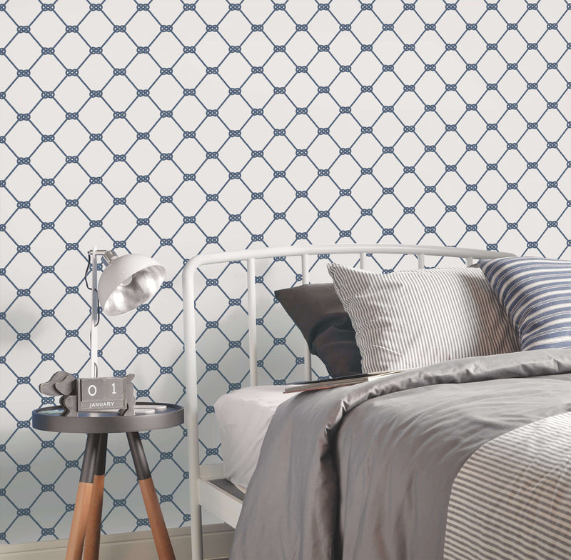 media image for Rope Marine Wallpaper from the Deauville 2 Collection by Galerie Wallcoverings 214