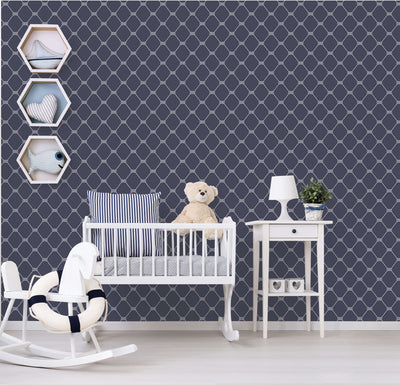 product image for Rope Navy Wallpaper from the Deauville 2 Collection by Galerie Wallcoverings 95