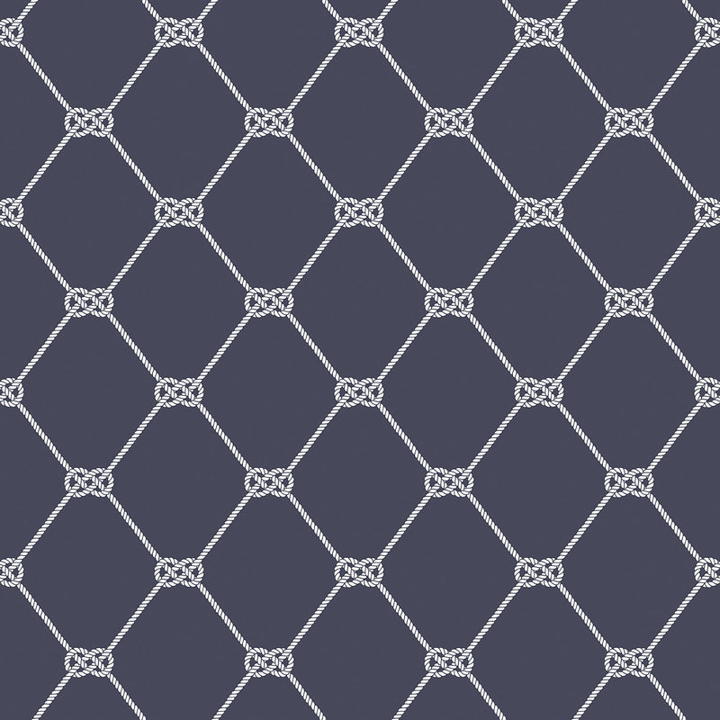 media image for Rope Navy Wallpaper from the Deauville 2 Collection by Galerie Wallcoverings 227