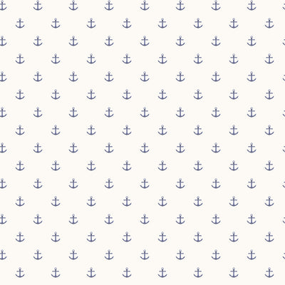 product image of Small Anchors Navy Wallpaper from the Deauville 2 Collection by Galerie Wallcoverings 531