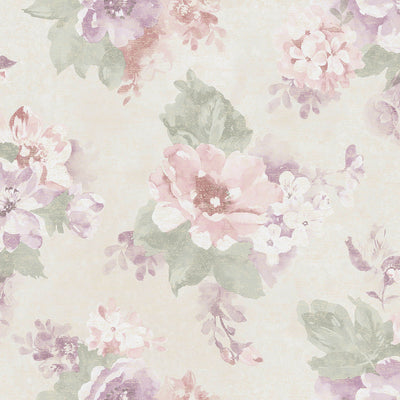 product image of Vintage Bloom Wallpaper in Soft Lilac 573