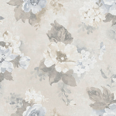 product image of Vintage Bloom Wallpaper in Blue 587