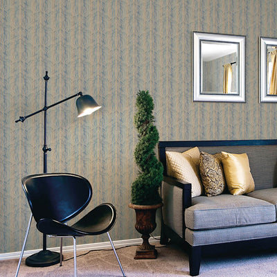 product image for Nordic Elements Damask Stripe Wallpaper in Bronze 75