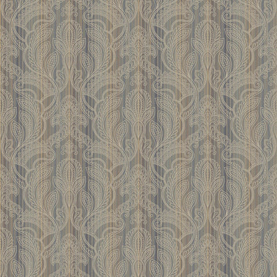 product image of Nordic Elements Damask Stripe Wallpaper in Bronze 524