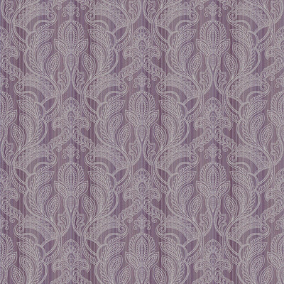 product image of Nordic Elements Damask Stripe Wallpaper in Purple 574