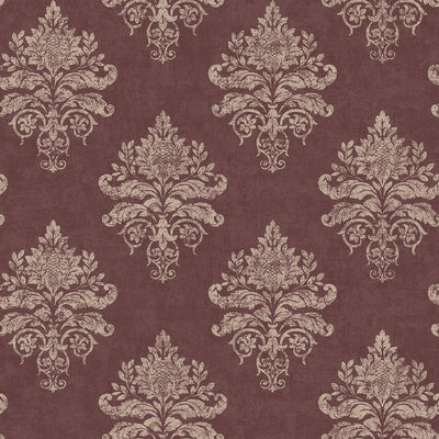 product image for Nordic Elements Damask Wallpaper in Red 14