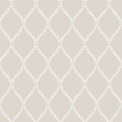 product image of Geometric Trellis Beige/White Wallpaper from the Vintage Roses Collection by Galerie Wallcoverings 53