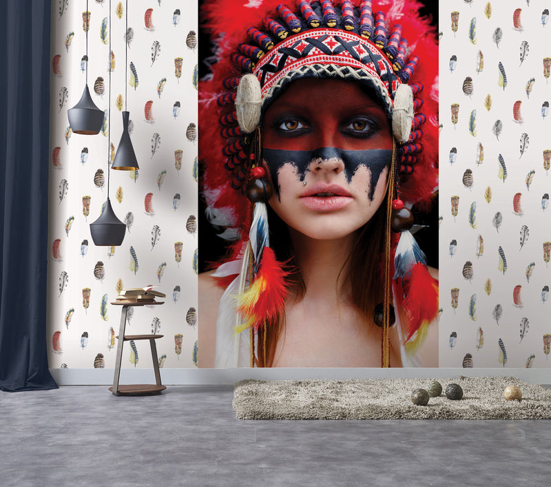 media image for Native American Wall Mural from the Global Fusion Collection by Galerie Wallcoverings 291