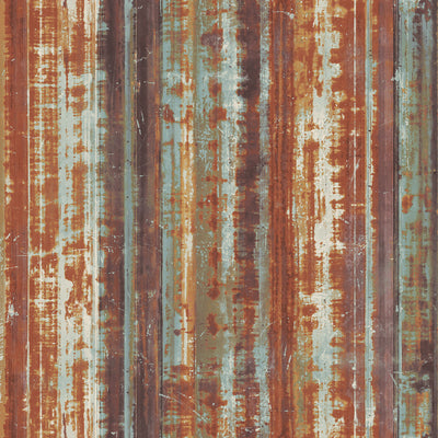 product image of Corrugated Metal Rust Wallpaper from the Grunge Collection by Galerie Wallcoverings 555