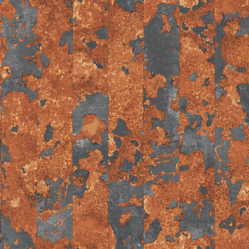 media image for Rusty Stripe Rust Wallpaper from the Grunge Collection by Galerie Wallcoverings 24