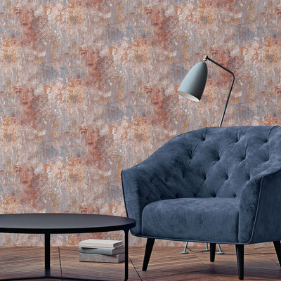 product image for Lucie Purple Wallpaper from the Grunge Collection by Galerie Wallcoverings 91