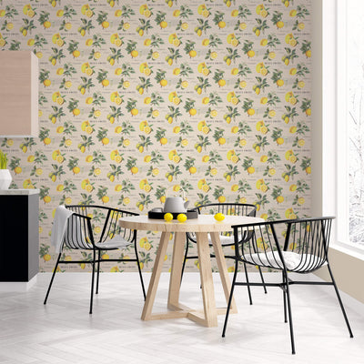 product image for Citron Botanical Taupe Wallpaper from the Just Kitchens Collection by Galerie Wallcoverings 35