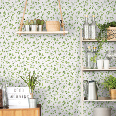 product image for Just Ivy Green Wallpaper from the Just Kitchens Collection by Galerie Wallcoverings 83