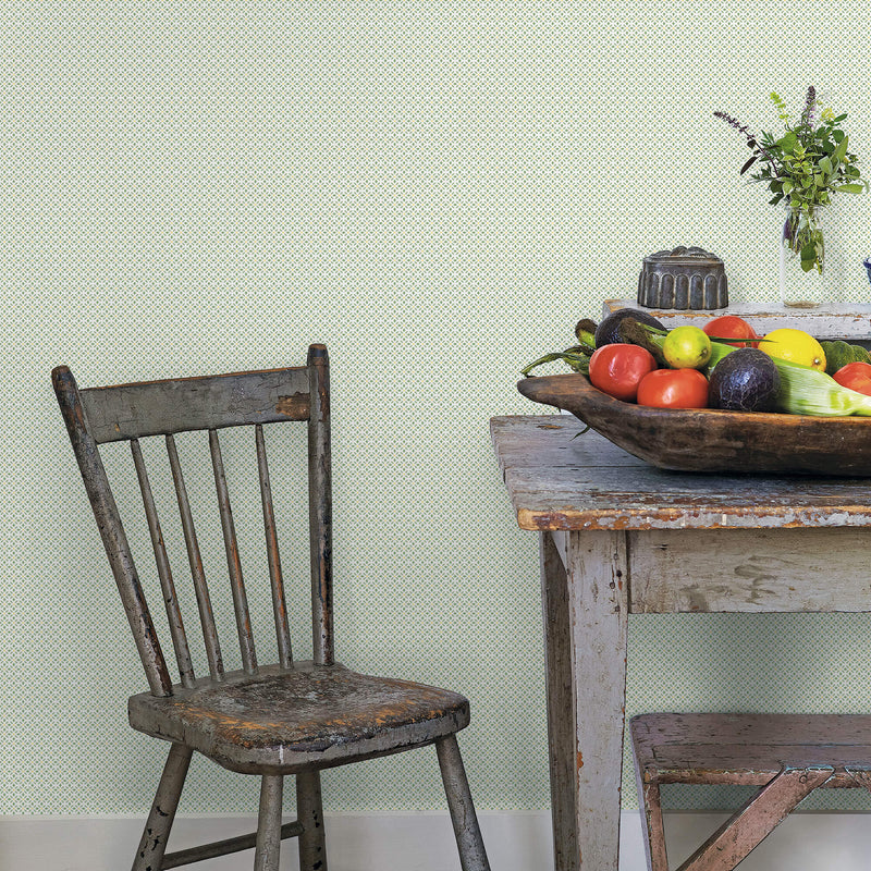 media image for Leaf Dot Spot Green/Yellow Wallpaper from the Just Kitchens Collection by Galerie Wallcoverings 285