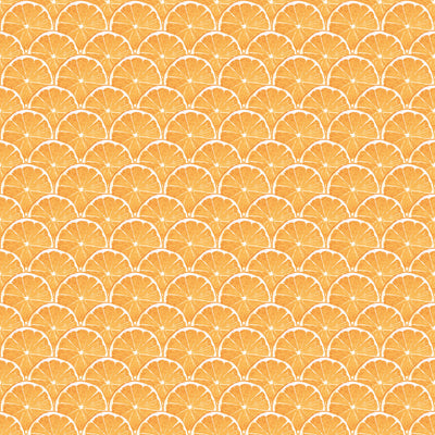 product image of Lemon Scallop Orange Wallpaper from the Just Kitchens Collection by Galerie Wallcoverings 585