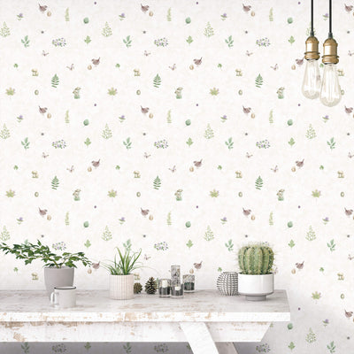 product image for Meadow Spot Beige/Lilac Wallpaper from the Just Kitchens Collection by Galerie Wallcoverings 42