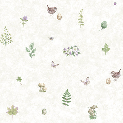 product image for Meadow Spot Beige/Lilac Wallpaper from the Just Kitchens Collection by Galerie Wallcoverings 62
