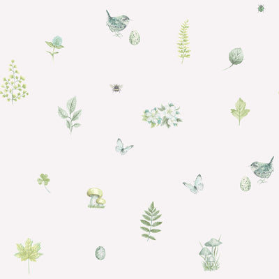 product image of Meadow Spot Green/White Wallpaper from the Just Kitchens Collection by Galerie Wallcoverings 549