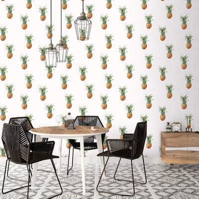 product image for Pineapples Green/Brown Wallpaper from the Just Kitchens Collection by Galerie Wallcoverings 42