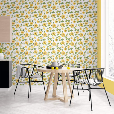 product image for Sunflower Trail Yellow/Green Wallpaper from the Just Kitchens Collection by Galerie Wallcoverings 47