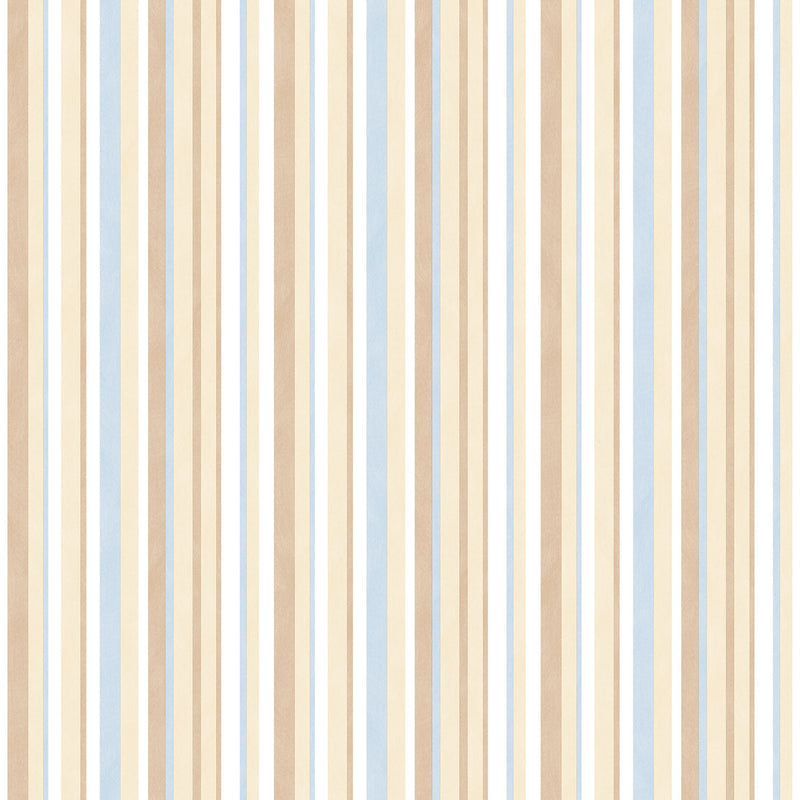 media image for Multi Striped Blue/Brown Wallpaper from the Just 4 Kids 2 Collection by Galerie Wallcoverings 264