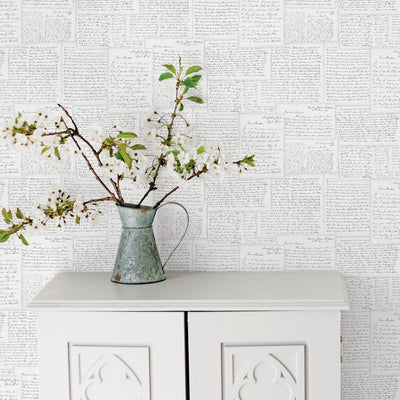 product image for Family Letters Black Wallpaper from the Nostalgie Collection by Galerie Wallcoverings 81