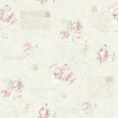 product image of Vintage Rose Wallpaper in Pink 543