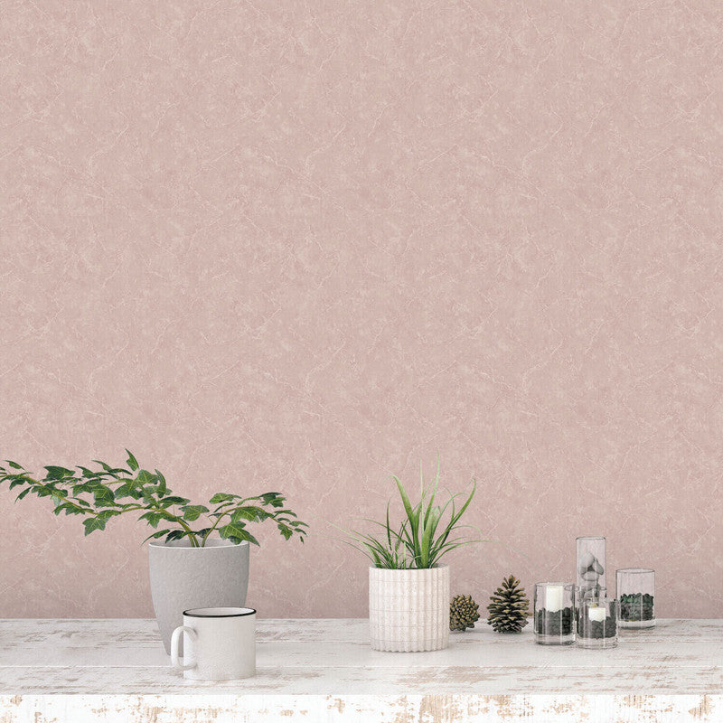 media image for Nordic Elements Plain Texture Wallpaper in Pink 252