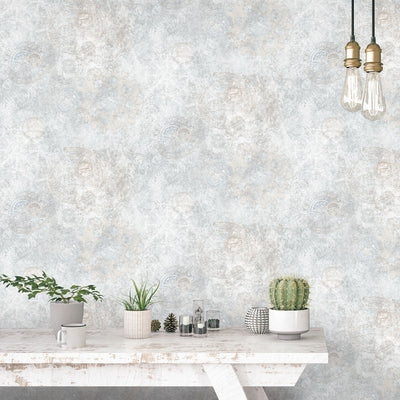 product image of Gears Silver/Grey Wallpaper from the Nostalgie Collection by Galerie Wallcoverings 519