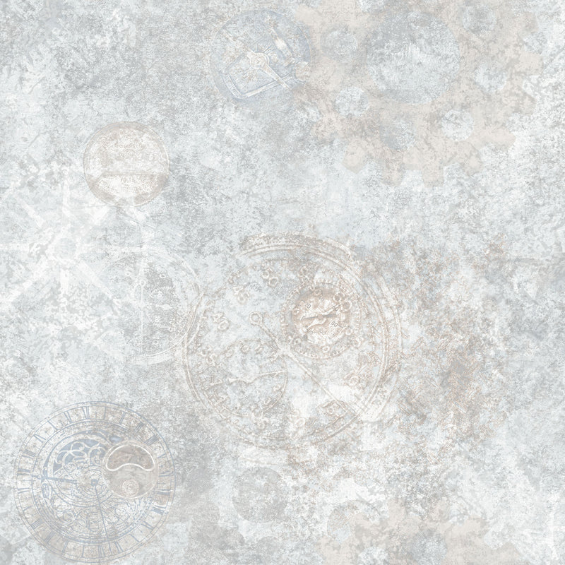 media image for Gears Silver/Grey Wallpaper from the Nostalgie Collection by Galerie Wallcoverings 242