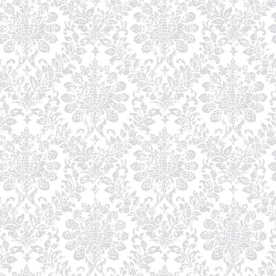 product image for Nordic Elements Damask Wallpaper in Grey/Ivory 47