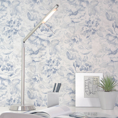 product image for Nordic Elements Floral Wallpaper in Soft Blue 19