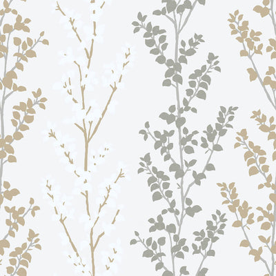 product image of Nordic Elements Floral Wallpaper in Silver 529