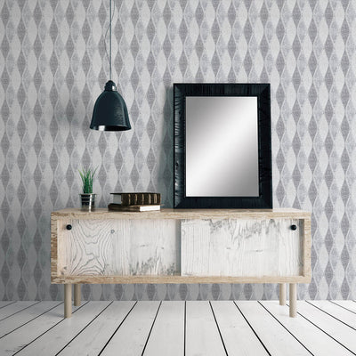 product image for Nordic Elements Tree Leaf Wallpaper in Silver 52