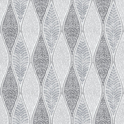 product image of Nordic Elements Tree Leaf Wallpaper in Silver 597