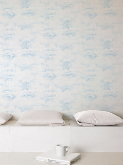 product image for Sky Blue Wallpaper from the Global Fusion Collection by Galerie Wallcoverings 53