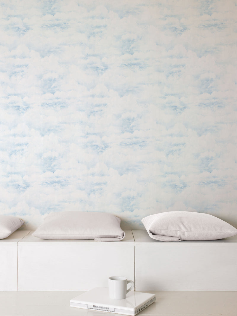 media image for Sky Blue Wallpaper from the Global Fusion Collection by Galerie Wallcoverings 269