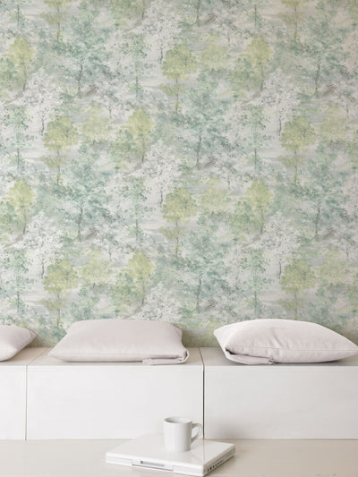 product image for Trees Green Wallpaper from the Global Fusion Collection by Galerie Wallcoverings 40