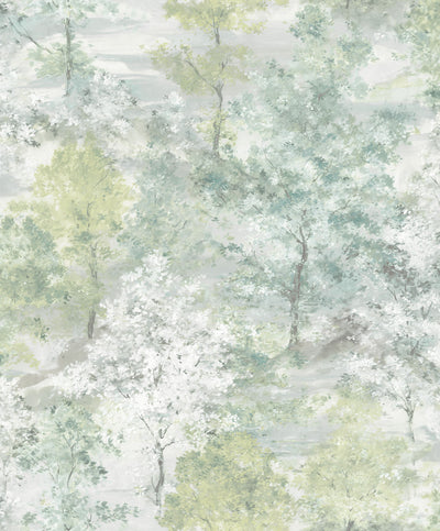 product image of Trees Green Wallpaper from the Global Fusion Collection by Galerie Wallcoverings 52