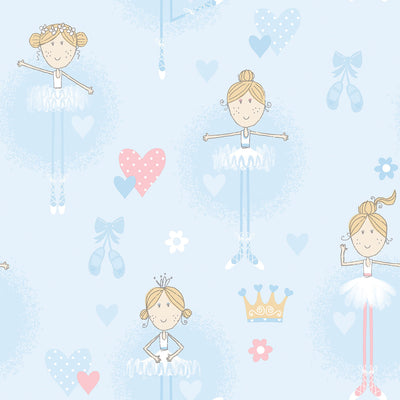 product image of sample ballerina blue wallpaper from the just 4 kids 2 collection by galerie wallcoverings 1 512