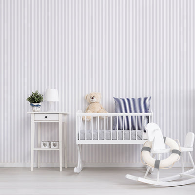 product image for Striped Light Grey Wallpaper from the Just 4 Kids 2 Collection by Galerie Wallcoverings 64