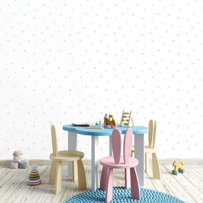 product image for Colorful Dot Purple/Pink Wallpaper from the Just 4 Kids 2 Collection by Galerie Wallcoverings 62