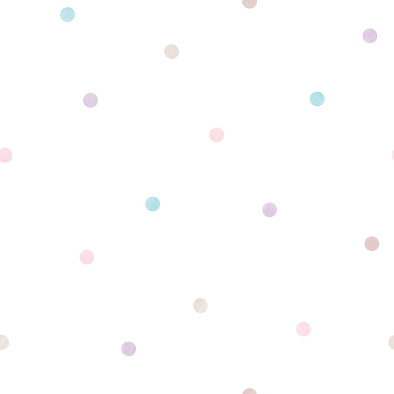 media image for Colorful Dot Purple/Pink Wallpaper from the Just 4 Kids 2 Collection by Galerie Wallcoverings 298