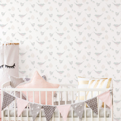product image for Bird Neutral Wallpaper from the Just 4 Kids 2 Collection by Galerie Wallcoverings 81