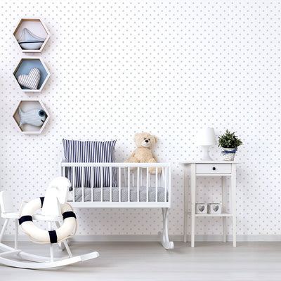 product image for Twinkle Star Grey Wallpaper from the Just 4 Kids 2 Collection by Galerie Wallcoverings 13