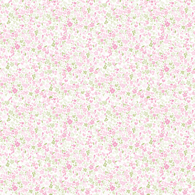product image of Mini Mod Floral Pink/Green Wallpaper from the Small Prints Collection by Galerie Wallcoverings 57