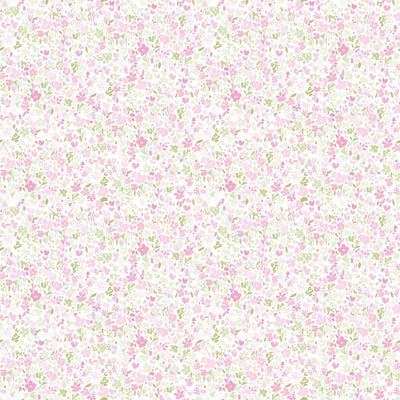 product image of sample mini mod floral pink green wallpaper from the small prints collection by galerie wallcoverings 1 526