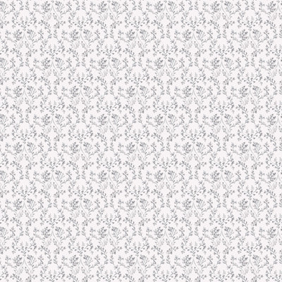 product image of Ogee Floral Black/Grey Wallpaper from the Small Prints Collection by Galerie Wallcoverings 599