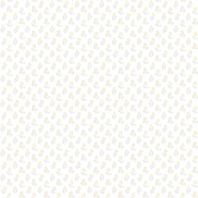 media image for Vintage Bud Yellow/Grey Wallpaper from the Small Prints Collection by Galerie Wallcoverings 29
